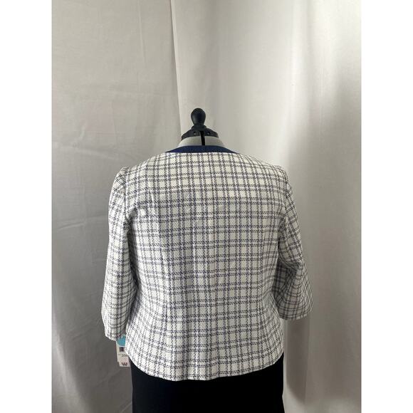 Studio One New YorkJacket Blue and Cream NWT Size 20W - Picture 7 of 8